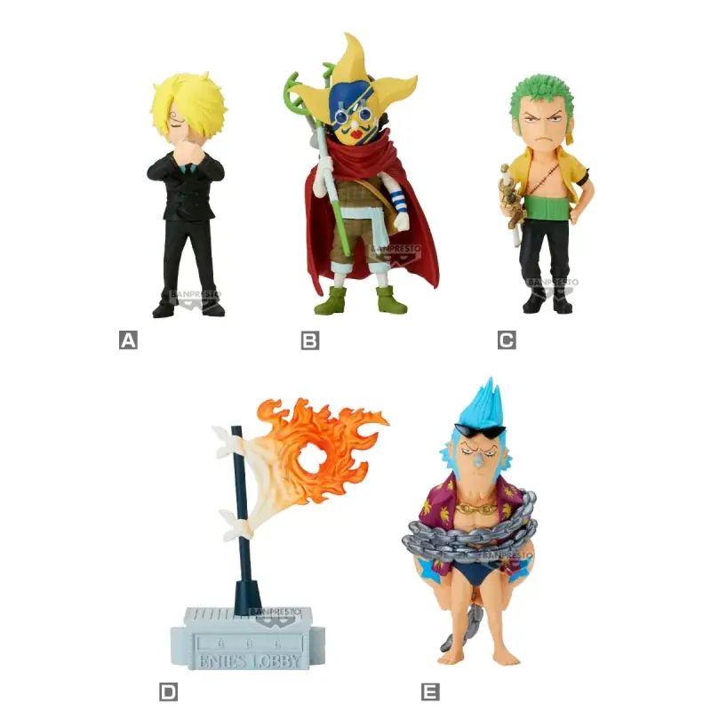 Meilleure Vente One Piece Set de 5 Figurines WCF Enies Lobby 2 7cm