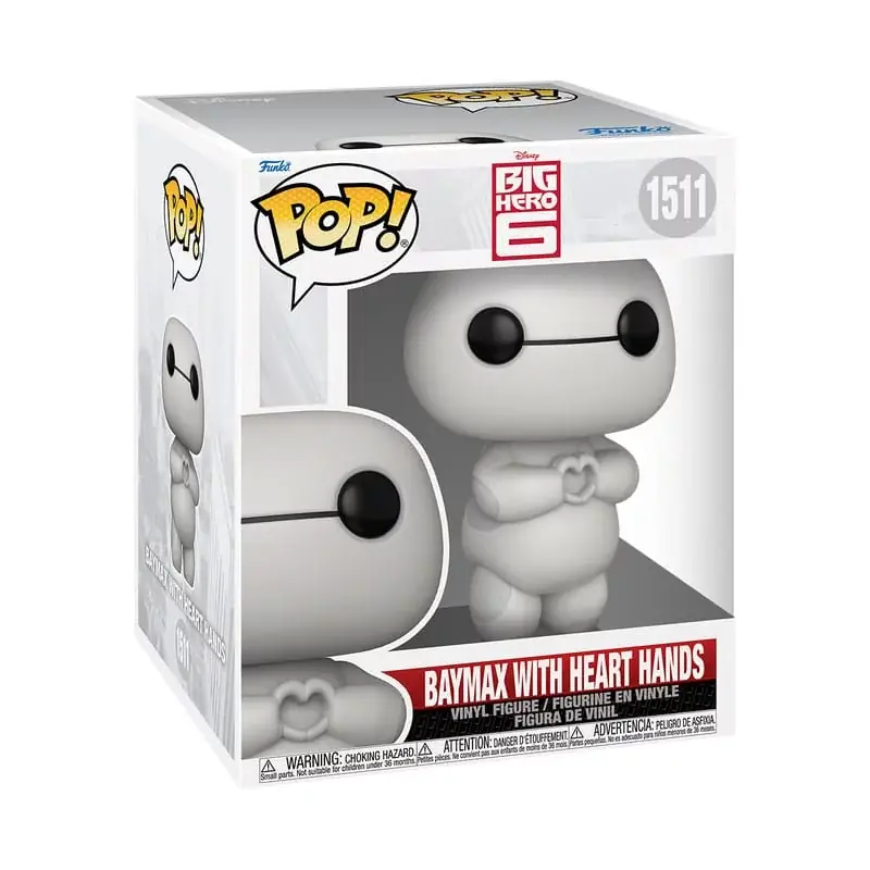 Les Nouveaux Héros Oversized POP! Movies Baymax (Heart Hands) Figurine 15cm N°1511 Promotion Saisonnière