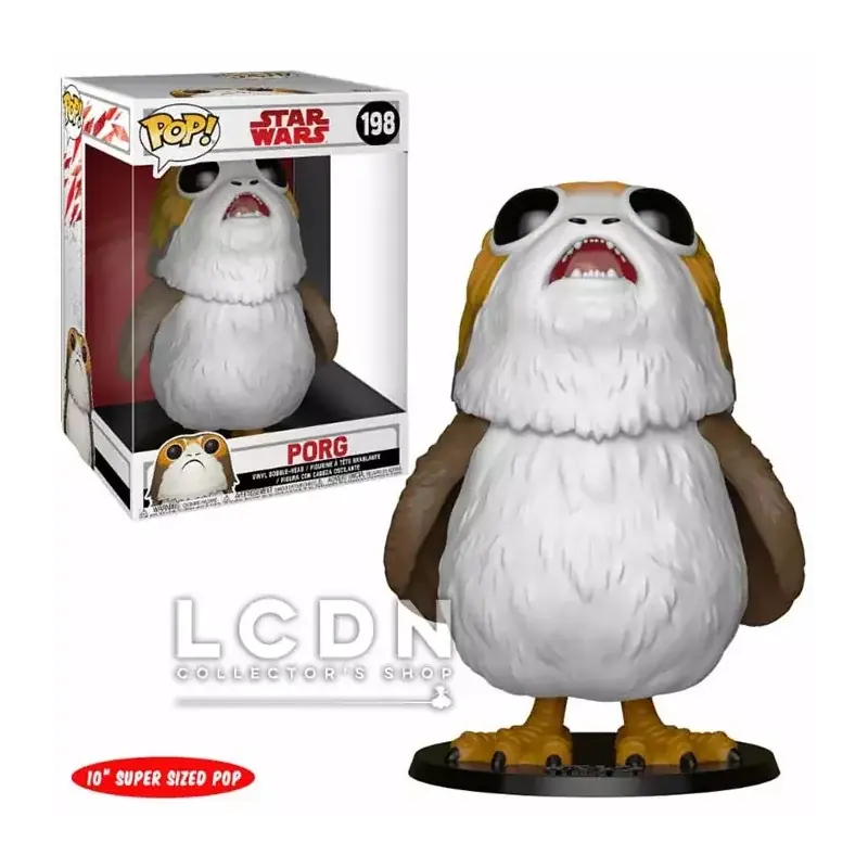 Bon Plan Star Wars Episode VIII Les Derniers Jedi Pop! Movies Porg Taille-Réelle Vinyl Figurine n°198 25cm (Boîte endommagée)