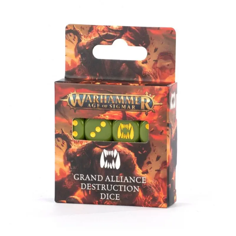 Warhammer Age Of Sigmar (AoS) Set de dés Grand Alliance Destruction (x16) Expédié Aujourd'hui