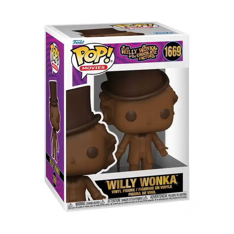 Charlie et la Chocolaterie POP! Movies Willy Wonka (Chocolat) Figurine 10cm N°1669 Produit De Marque