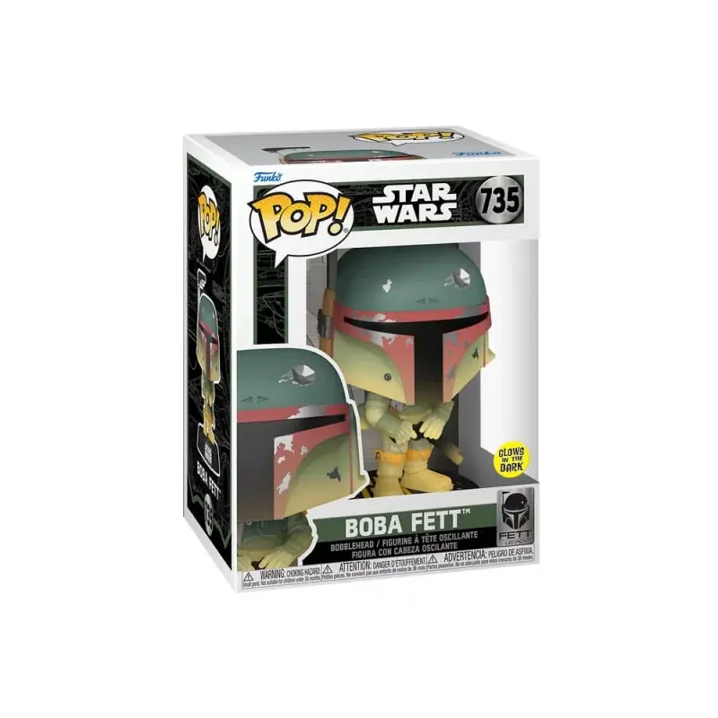 Star Wars Fett Legacy POP! Movies Boba Fett Glow in the Dark Figurine 10cm N°735 Acheter En Ligne
