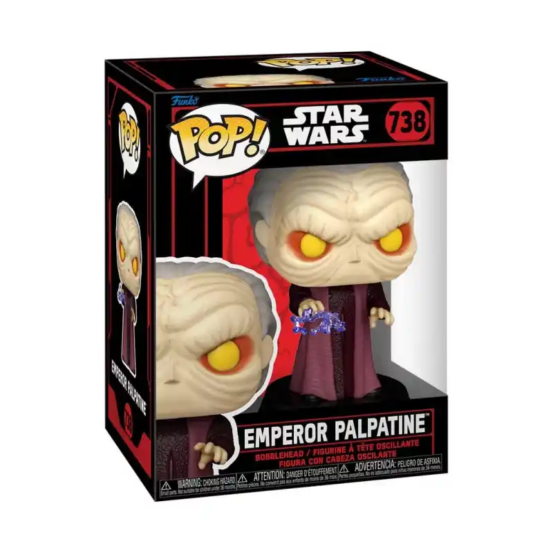 Meilleur Choix Star Wars Dark Side POP! Movies Emperor Palpatine Figurine 10cm N°738