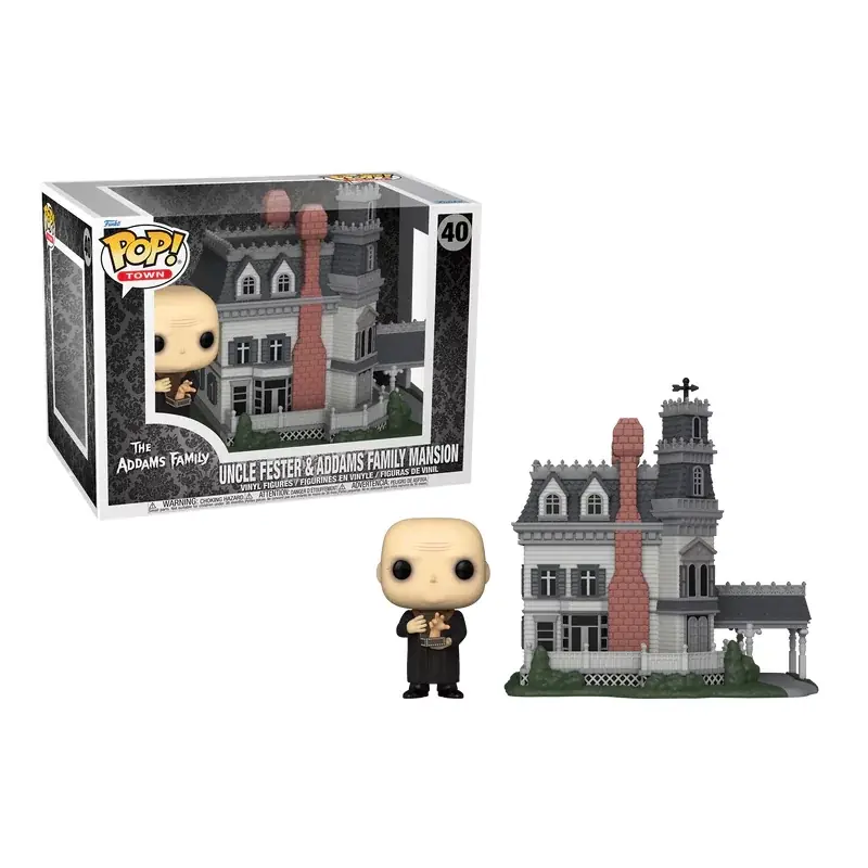 La Famille Addams POP! Town Vinyl Uncle Fester & Addams Family Mansion n°40 Promotion Saisonnière