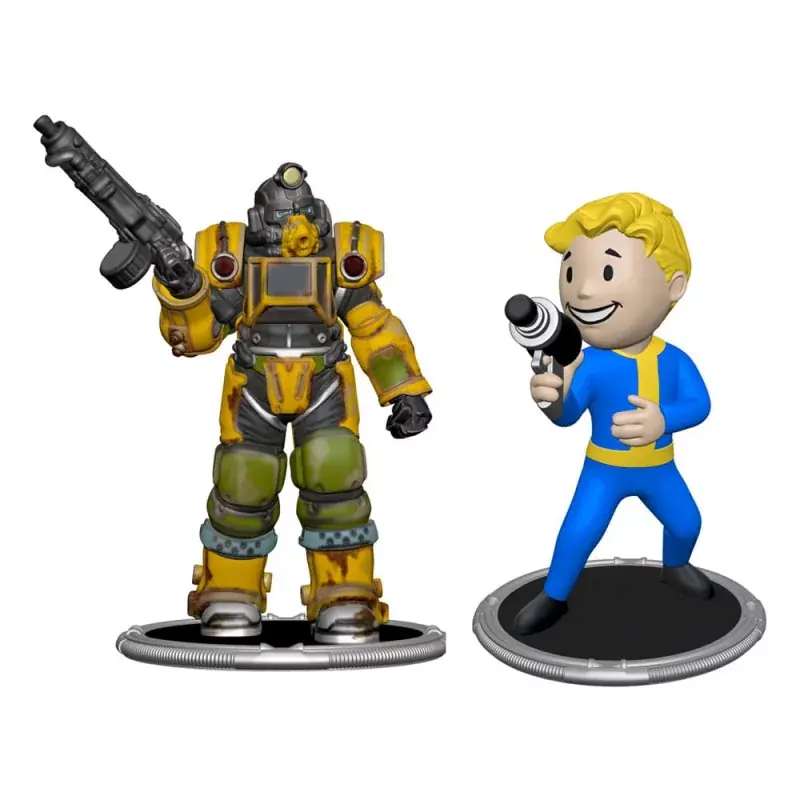Meilleur Prix Fallout Figurines Excavator & Vault Boy (Gun) Set A 7cm