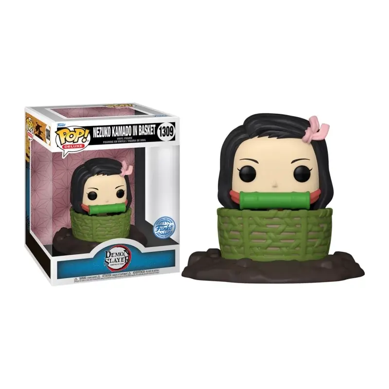 Retour Gratuit Demon Slayer Kimetsu no Yaiba POP! Animation Nezuko Kamado in Basket Figurine 10cm N°1309