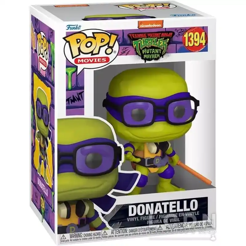 Promotion Saisonnière Teenage Mutant Ninja Turtles Mutant Mayhem POP! Movies Donatello Vinyle Figurine 10cm N°1394