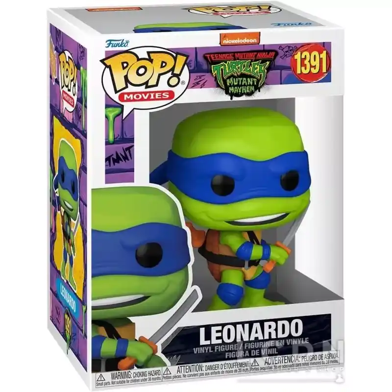 Teenage Mutant Ninja Turtles Mutant Mayhem POP! Movies Leonardo Vinyle Figurine 10cm N°1391 Top Vente