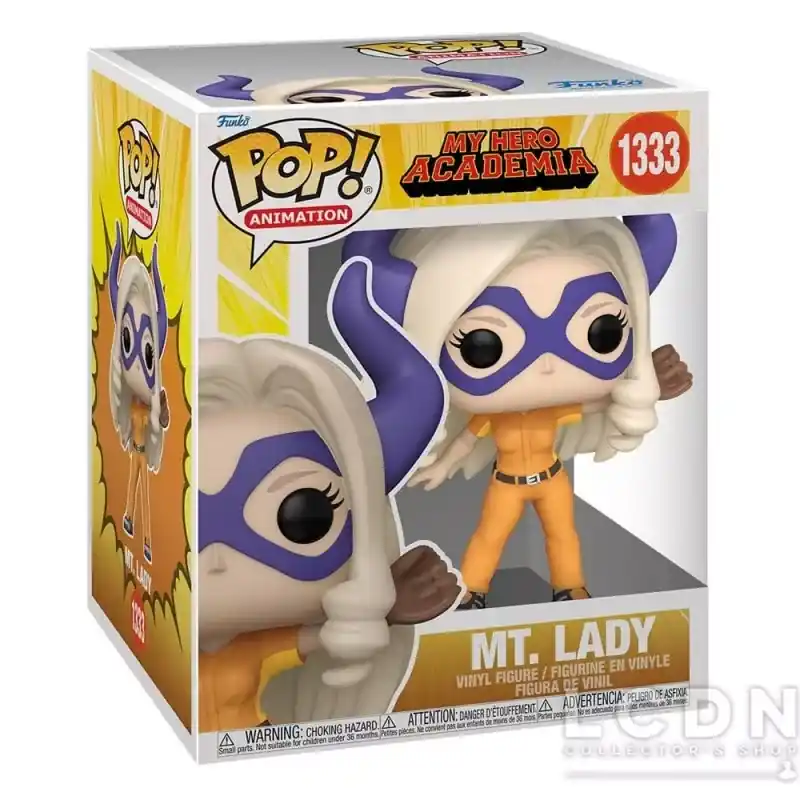 My Hero Academia HLB Super Sized Jumbo POP! Animation MT. Lady Baseball Vinyle Figurine 15cm N°1333 Seulement Aujourd'hui