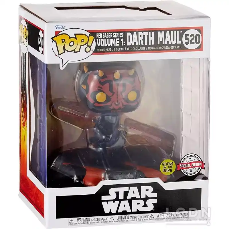 Star Wars Red Saber Series Funko POP! Sith Dark Maul Glow in the Dark Special Edition Vinyle Figurine 10cm N°520 Acheter Direct