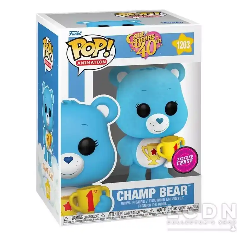 Bisounours Care Bears POP! Télévision Champ Bear Vinyle Figurine 10cm N°1203 *CHASE* Expédié Aujourd'hui