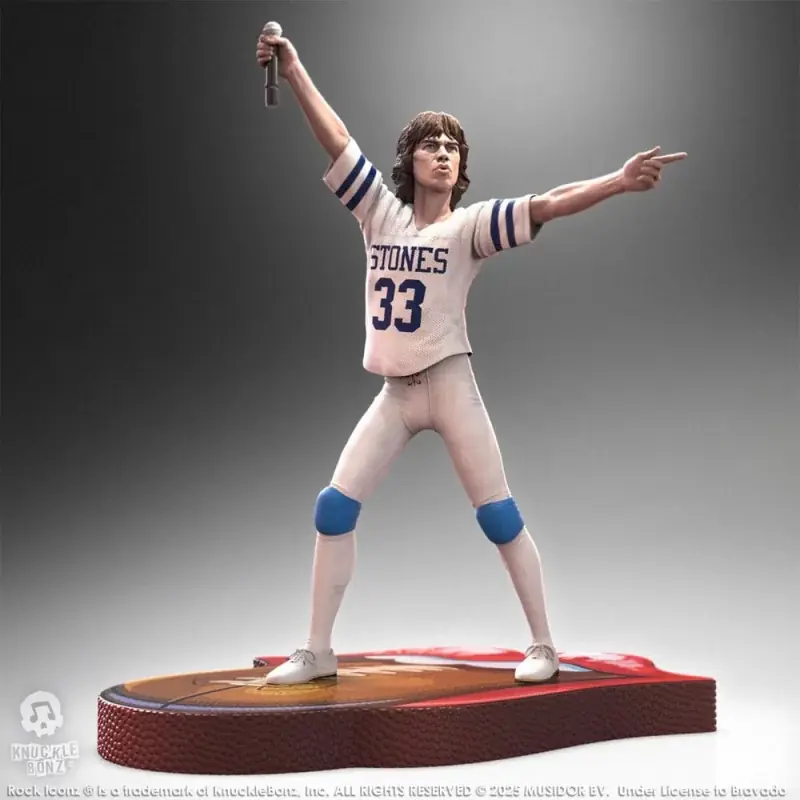 Rolling Stones Statue Mick Jagger US Tour 1981 (White Jersey) 22cm Must-Have
