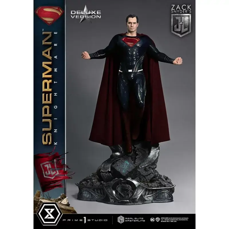 Seulement Aujourd'hui Zack Snyder‘s Justice League Statue 1/3 Superman Knightmare Color Edition Deluxe Ver. 95cm