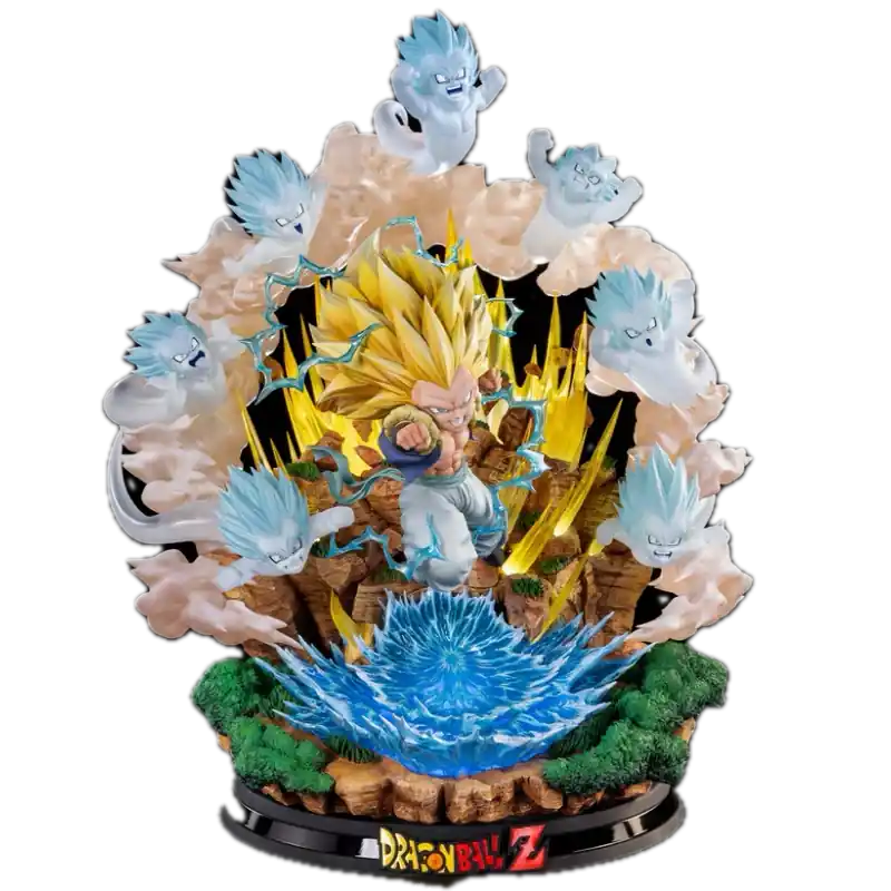 Dragon Ball Z Statue 1/6 Super Saiyan 3 Gotenks HQS Dioramax by Tsume 48cm Prix Cassé