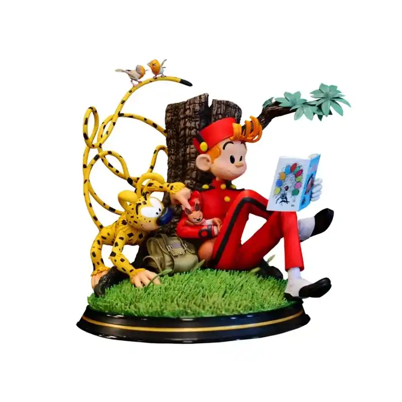 Spirou et Fantasio Hommage à Franquin Statue Diorama 1/6 Spirou et le Marsupilami 26cm Petit Prix