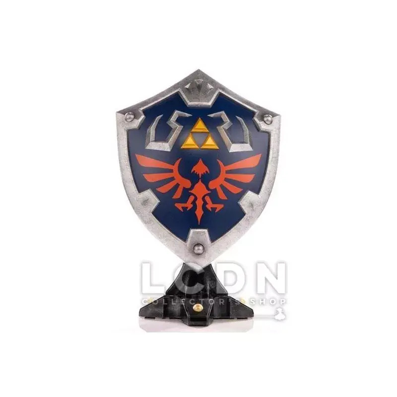Expédié Aujourd'hui The Legend of Zelda Breath of the Wild Statue Hylian Hylien Shield Standard Edition 29cm