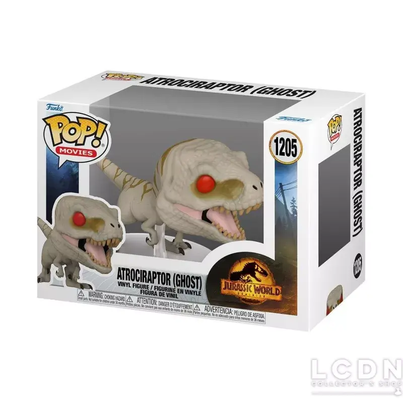 Jurassic World 3 Le Monde d‘après POP! Movies Vinyl figurine Atrociraptor Ghost 9 cm n°1205 Solde