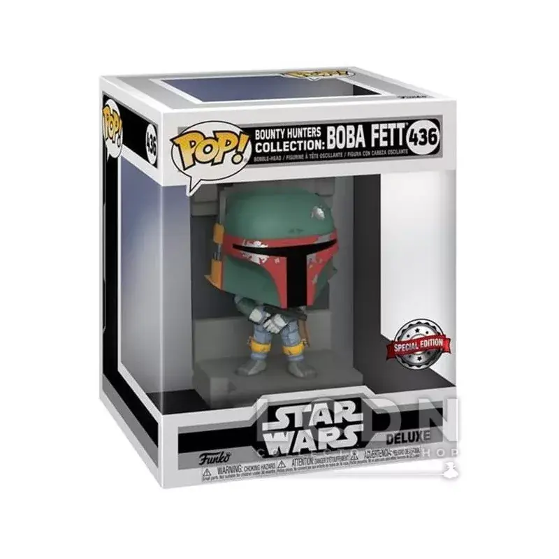 Star Wars POP! Bounty Hunters Collection Boba Fett Diorama Deluxe Exclusive Vinyle Figurine 10cm N°436 Offre Spéciale