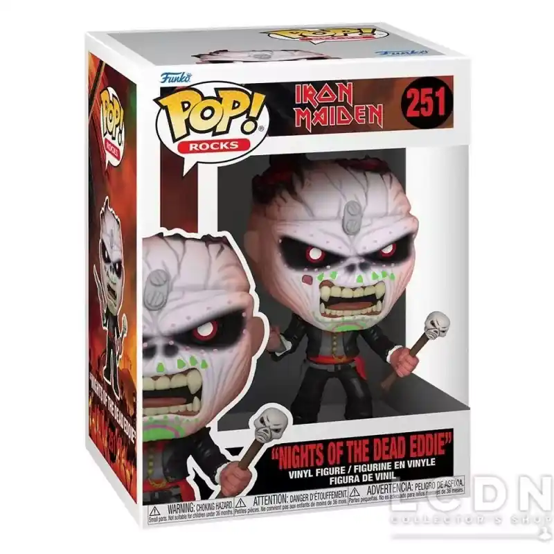 Iron Maiden POP! Rocks Eddie Nights of the Dead Vinyle Figurine 10cm N°251 Usine Directe