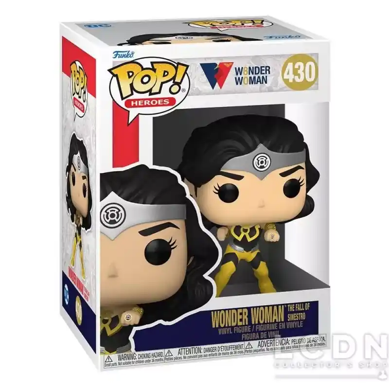Expédié Aujourd'hui Wonder Woman 80th Anniversary POP! Heroes Wonder Woman (The Fall Of Sinestro) Vinyle Figurine 10cm N°430