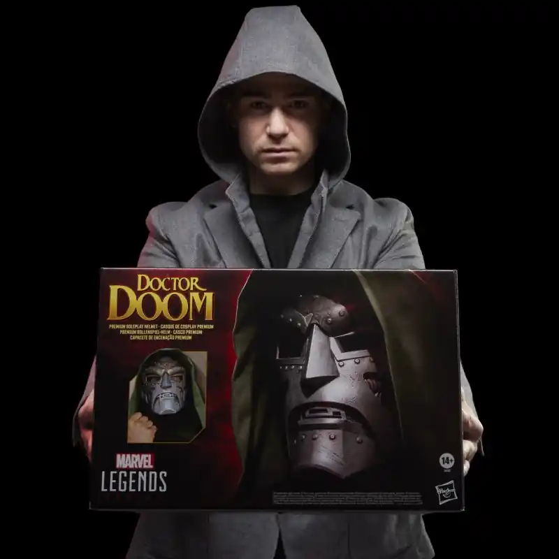 Commander Vite Marvel Legends Series casque de cosplay premium de Doctor Doom