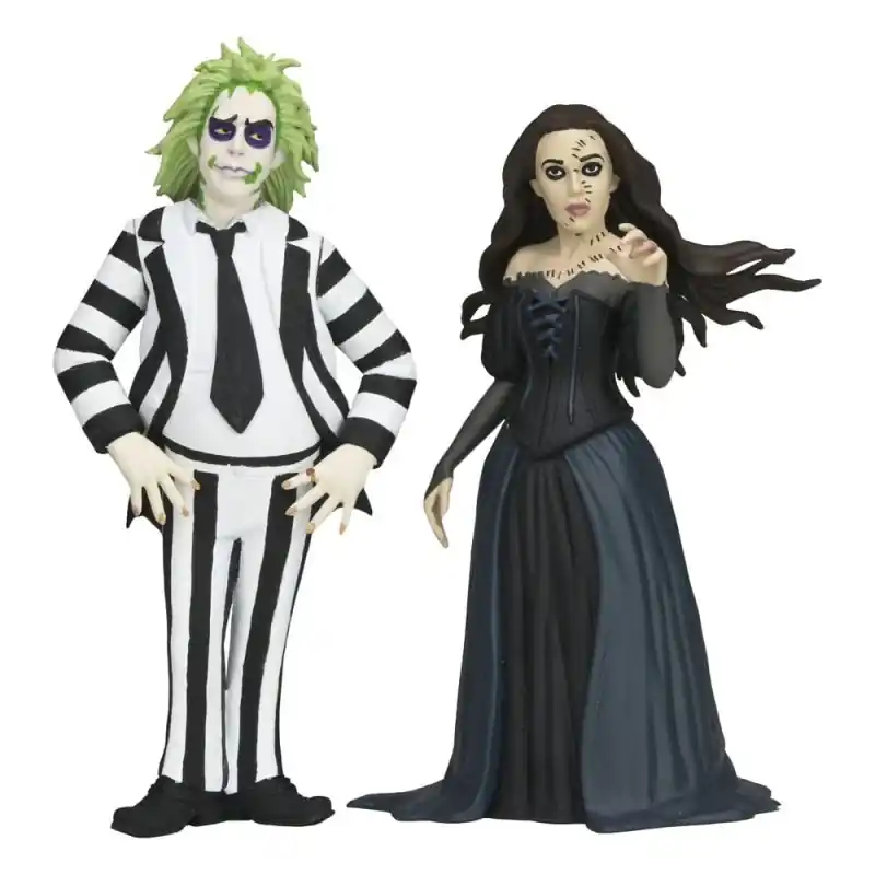 Dernier Modèle Beetlejuice Beetlejuice pack 2 figurines Toony Terrors Beetlejuice & Delores 15 cm